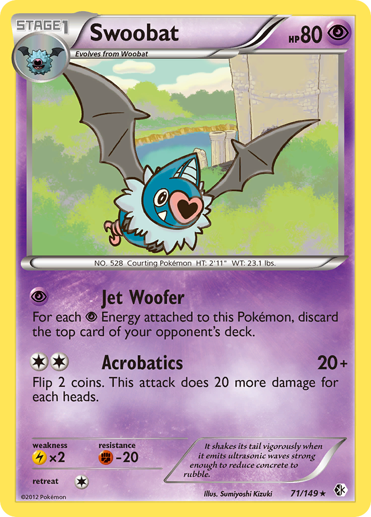 Swoobat (71/149) [Black & White: Boundaries Crossed] | Exor Games Truro
