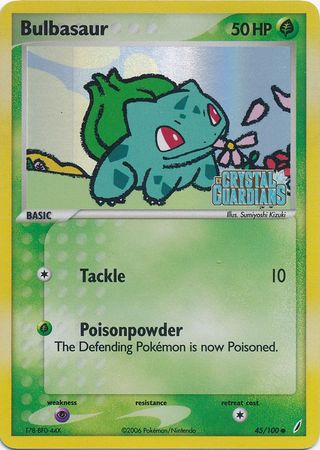 Bulbasaur (45/100) (Stamped) [EX: Crystal Guardians] | Exor Games Truro