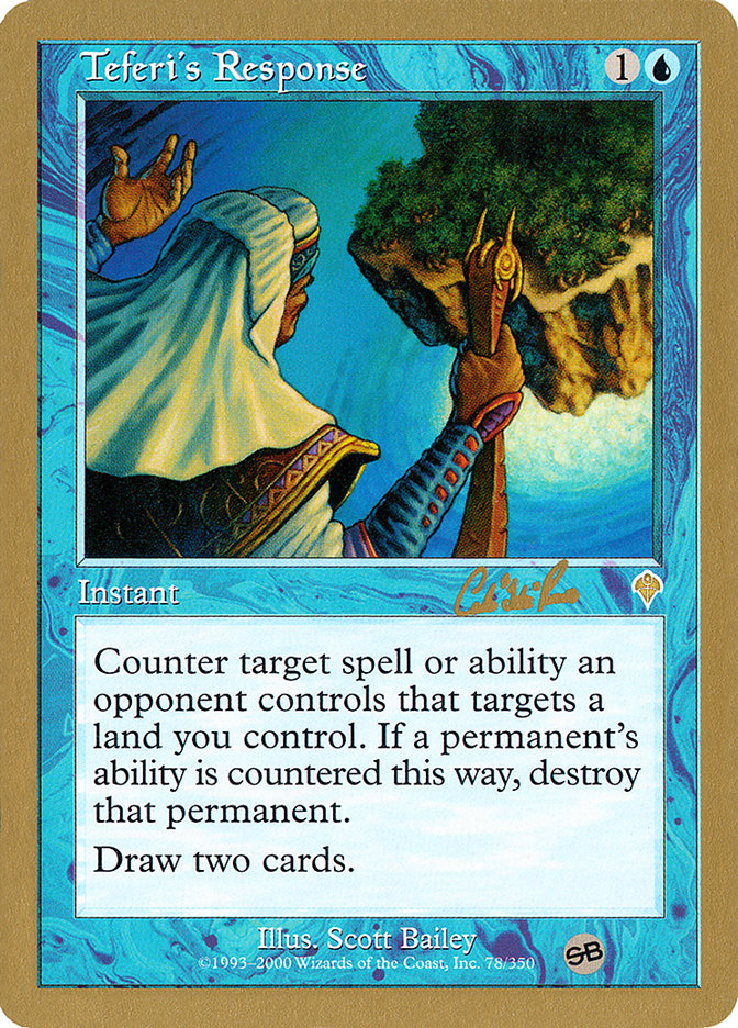 Teferi's Response (Carlos Romao) (SB) [World Championship Decks 2002] | Exor Games Truro