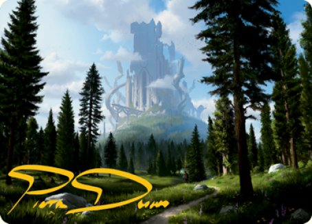 Forest (278) Art Card (Gold-Stamped Signature) [Dungeons & Dragons: Adventures in the Forgotten Realms Art Series] | Exor Games Truro