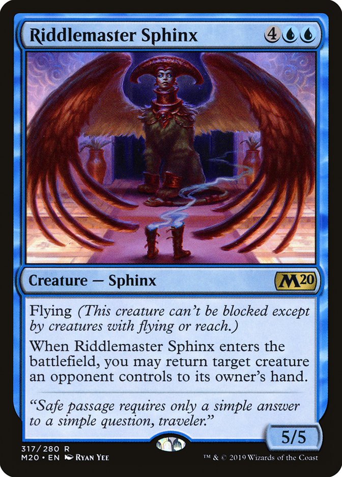 Riddlemaster Sphinx [Core Set 2020] | Exor Games Truro