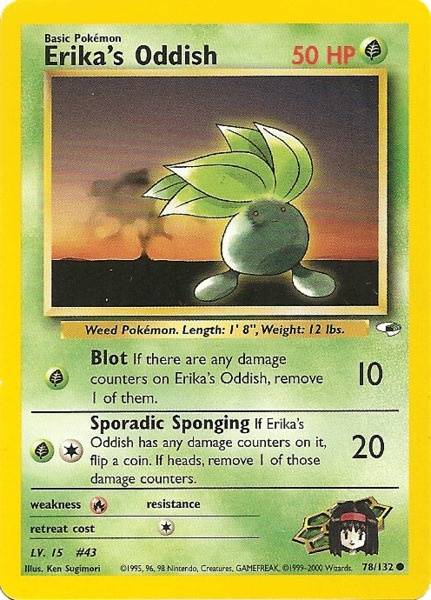 Erika's Oddish (78/132) [Gym Heroes Unlimited] | Exor Games Truro