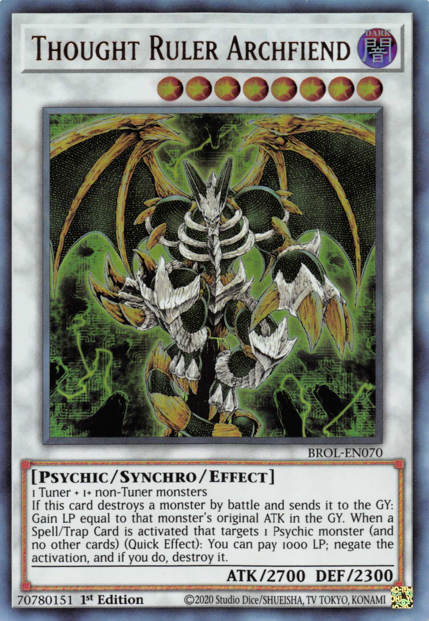 Thought Ruler Archfiend [BROL-EN070] Ultra Rare | Exor Games Truro