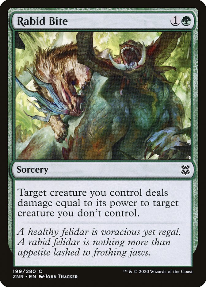 Rabid Bite [Zendikar Rising] | Exor Games Truro