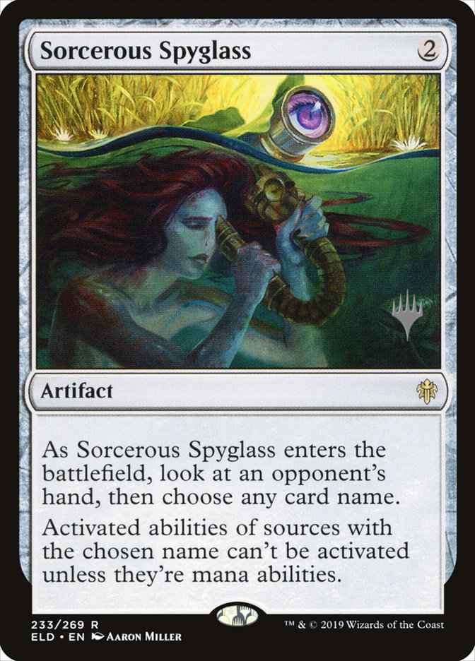 Sorcerous Spyglass (Promo Pack) [Throne of Eldraine Promos] | Exor Games Truro