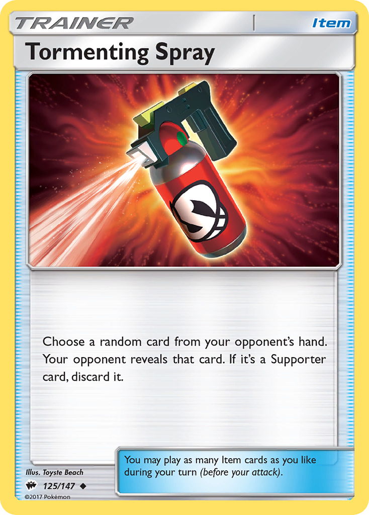 Tormenting Spray (125/147) [Sun & Moon: Burning Shadows] | Exor Games Truro