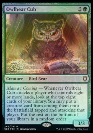 Owlbear Cub [Commander Legends: Battle for Baldur's Gate Prerelease Promos] | Exor Games Truro