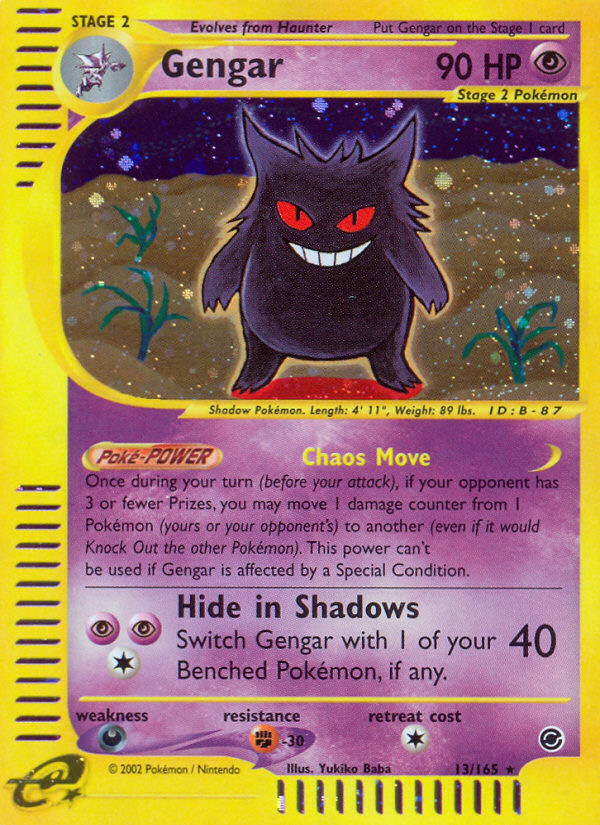 Gengar (13/165) [Expedition: Base Set] | Exor Games Truro