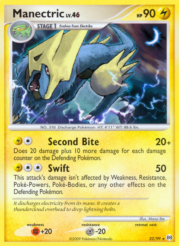 Manectric (22/99) [Platinum: Arceus] | Exor Games Truro