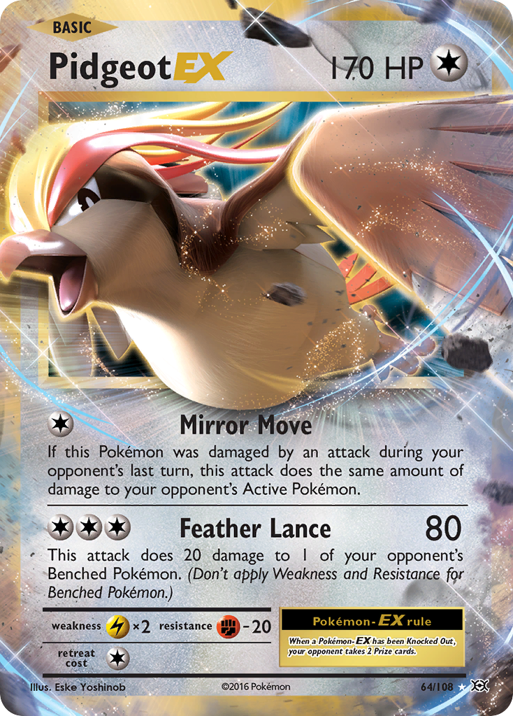 Pidgeot EX (64/108) [XY: Evolutions] | Exor Games Truro