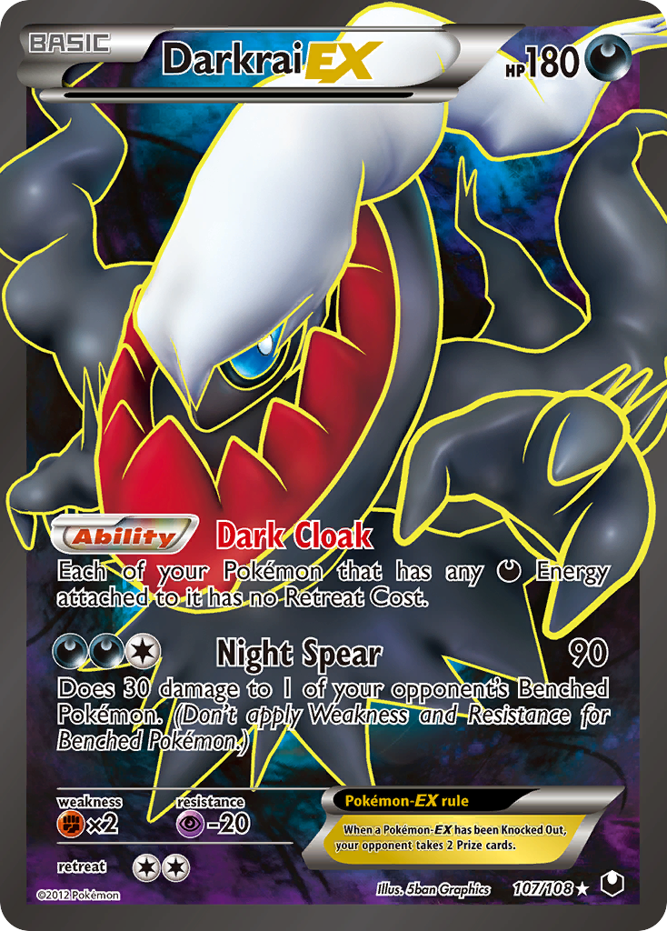 Darkrai EX (107/108) [Black & White: Dark Explorers] | Exor Games Truro