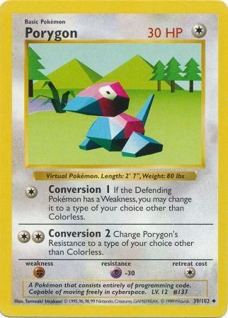 Porygon (39/102) [Base Set Shadowless Unlimited] | Exor Games Truro