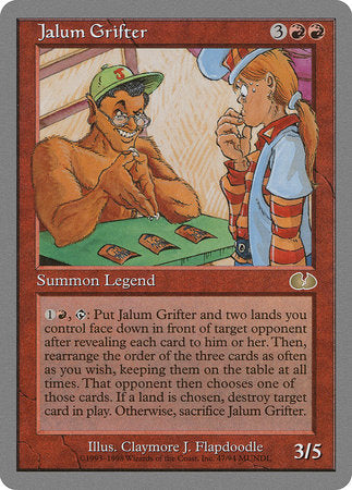 Jalum Grifter [Unglued] | Exor Games Truro