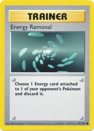 Energy Removal (92/102) [Base Set Shadowless Unlimited] | Exor Games Truro