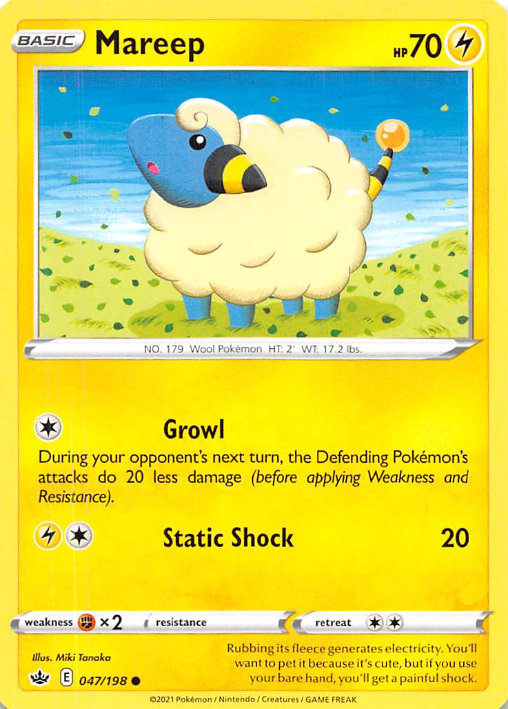 Mareep (047/198) [Sword & Shield: Chilling Reign] | Exor Games Truro