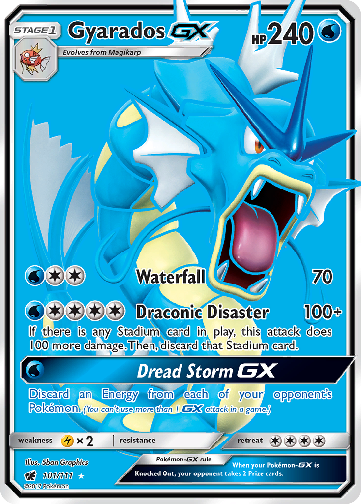 Gyarados GX (101/111) [Sun & Moon: Crimson Invasion] | Exor Games Truro