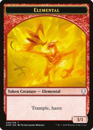 Elemental Token [Dominaria Tokens] | Exor Games Truro