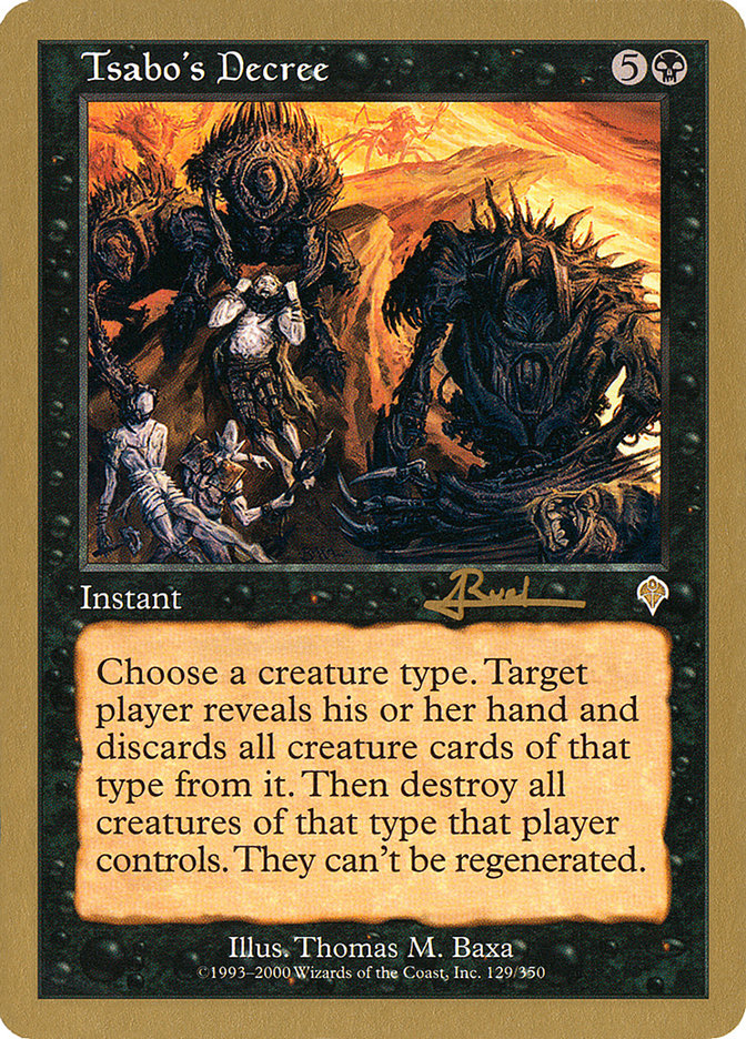 Tsabo's Decree (Antoine Ruel) [World Championship Decks 2001] | Exor Games Truro