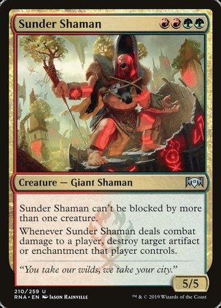 Sunder Shaman [Ravnica Allegiance] | Exor Games Truro