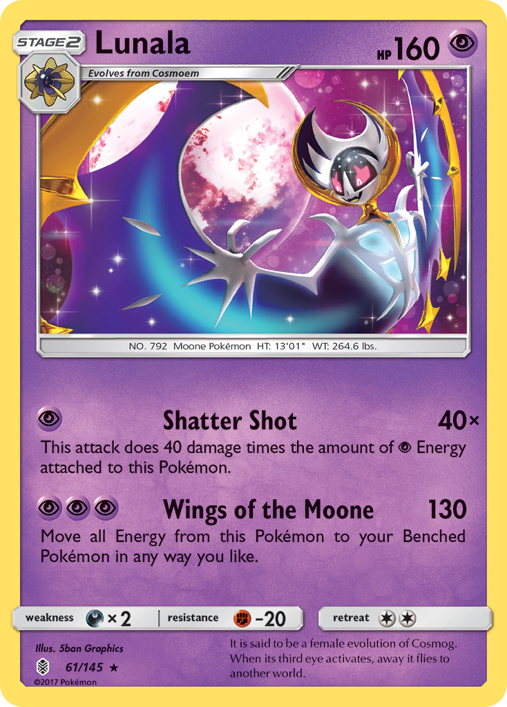 Lunala (61/145) [Sun & Moon: Guardians Rising] | Exor Games Truro