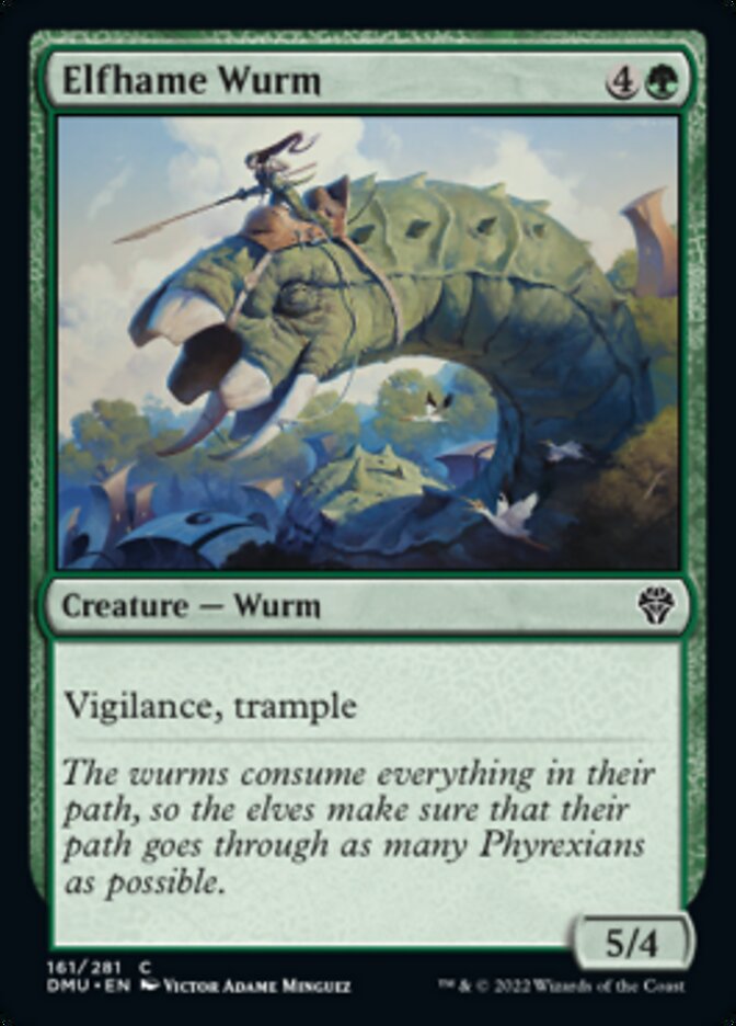 Elfhame Wurm [Dominaria United] | Exor Games Truro