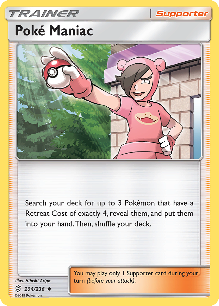 Poke Maniac (204/236) [Sun & Moon: Unified Minds] | Exor Games Truro