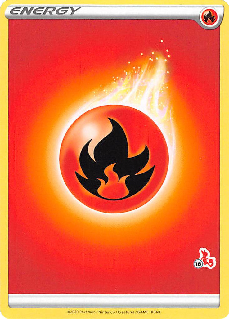 Fire Energy (Cinderace Stamp #16) [Battle Academy 2022] | Exor Games Truro