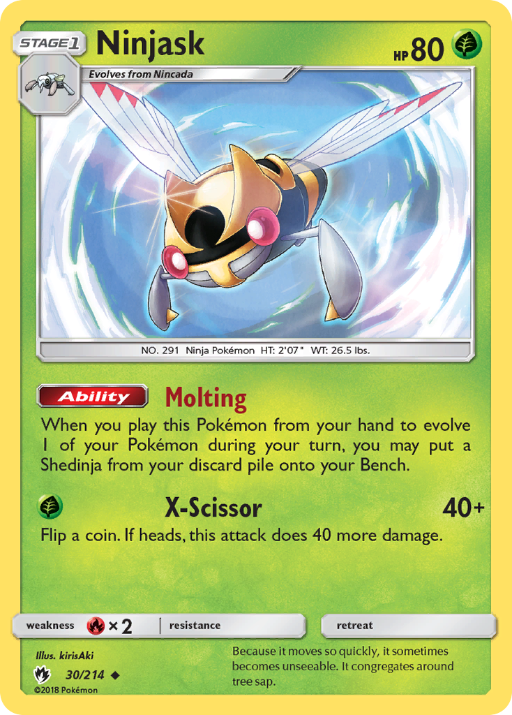 Ninjask (30/214) [Sun & Moon: Lost Thunder] | Exor Games Truro