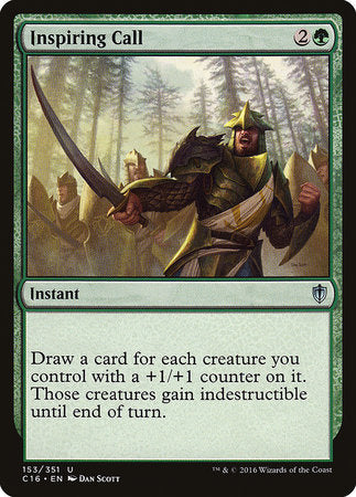 Inspiring Call [Commander 2016] | Exor Games Truro