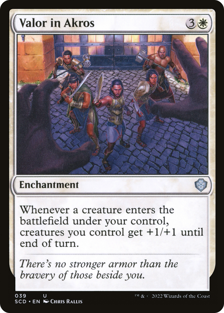 Valor in Akros [Starter Commander Decks] | Exor Games Truro
