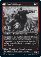 Fearful Villager // Fearsome Werewolf [Innistrad: Double Feature] | Exor Games Truro