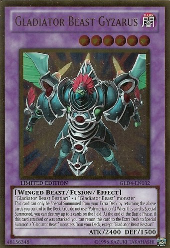 Gladiator Beast Gyzarus [GLD4-EN032] Gold Rare | Exor Games Truro