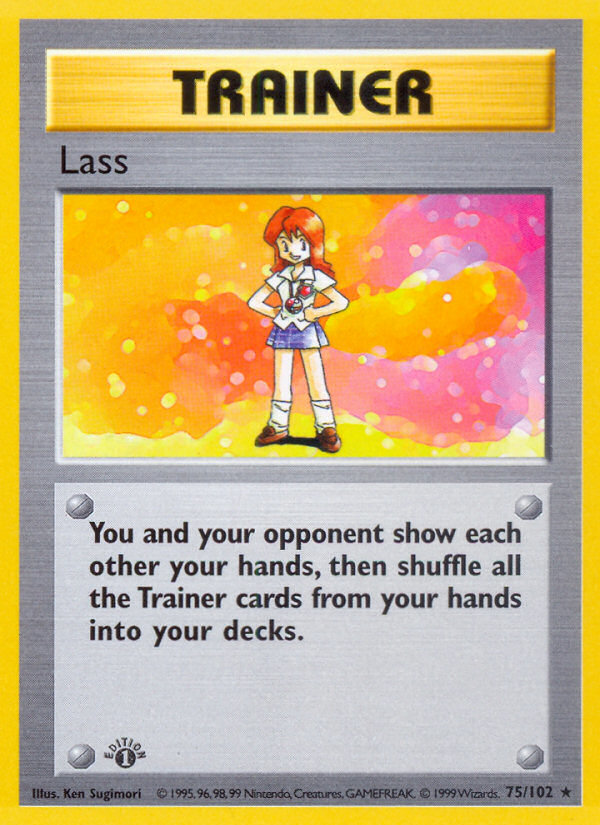 Lass (75/102) (Shadowless) [Base Set 1st Edition] | Exor Games Truro