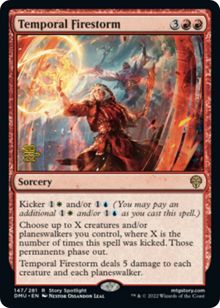 Temporal Firestorm [Dominaria United Prerelease Promos] | Exor Games Truro