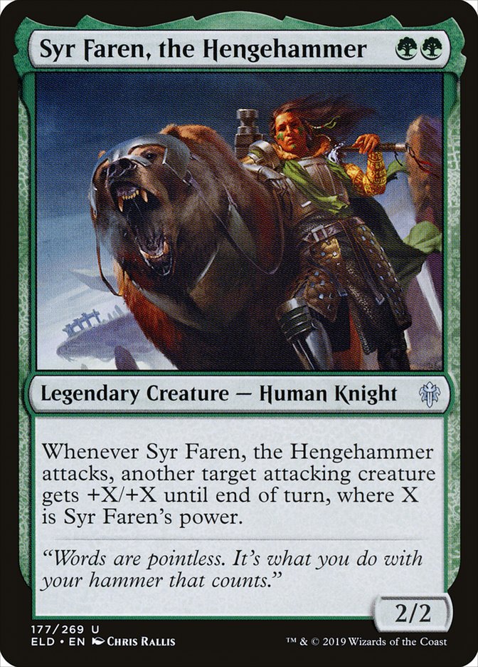 Syr Faren, the Hengehammer [Throne of Eldraine] | Exor Games Truro