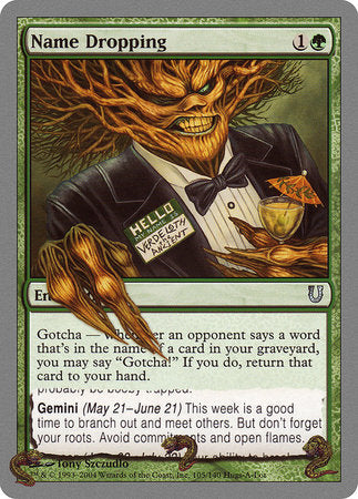 Name Dropping [Unhinged] | Exor Games Truro