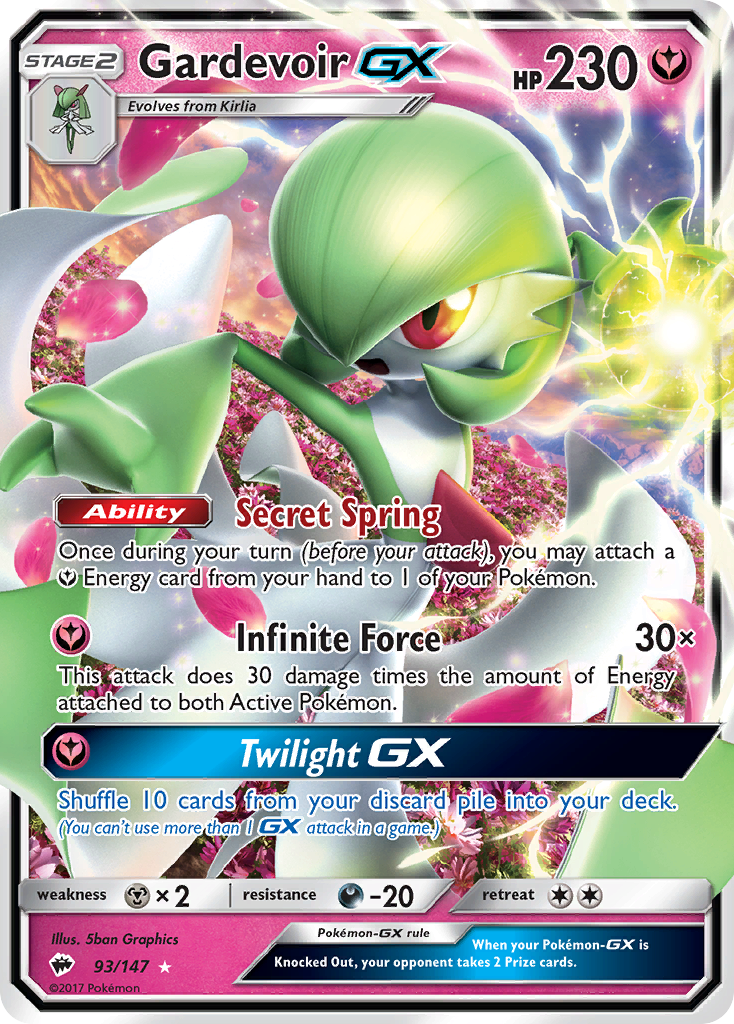 Gardevoir GX (93/147) [Sun & Moon: Burning Shadows] | Exor Games Truro