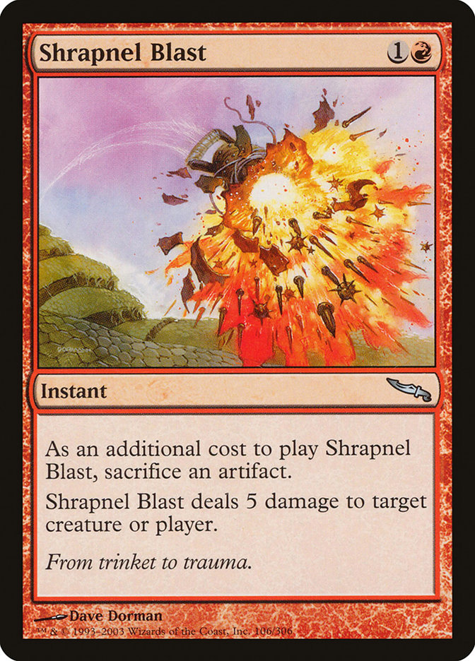 Shrapnel Blast [Mirrodin] | Exor Games Truro