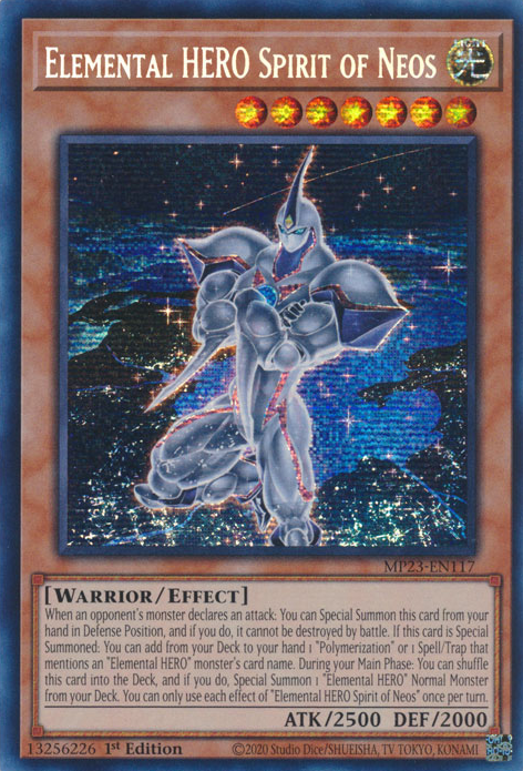 Elemental HERO Spirit of Neos [MP23-EN117] Prismatic Secret Rare | Exor Games Truro