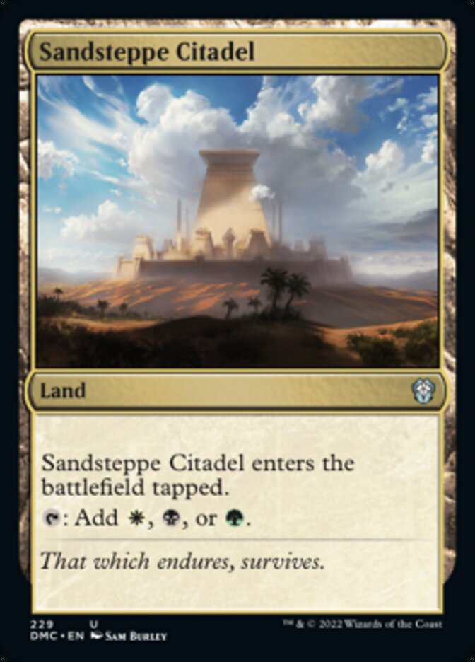 Sandsteppe Citadel [Dominaria United Commander] | Exor Games Truro