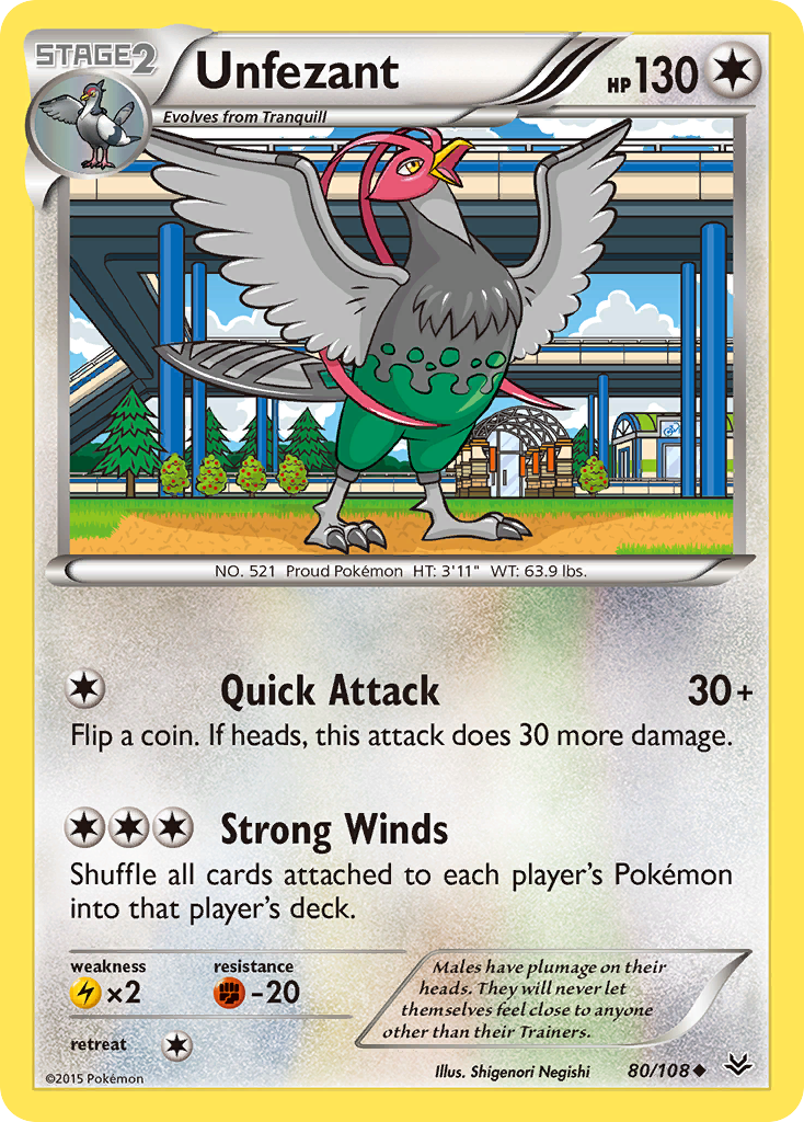 Unfezant (80/108) [XY: Roaring Skies] | Exor Games Truro
