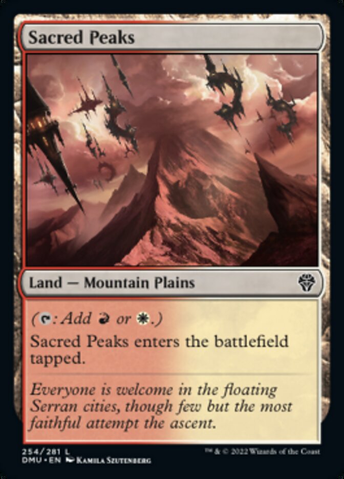 Sacred Peaks [Dominaria United] | Exor Games Truro