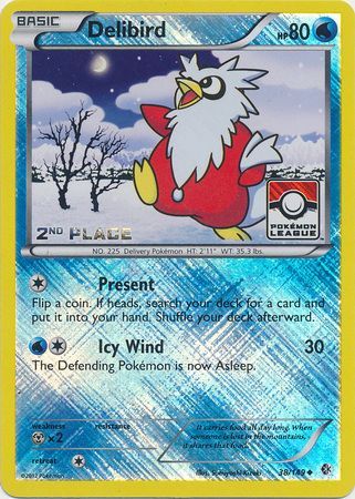 Delibird (38/149) (League Promo 2nd Place) [Black & White: Boundaries Crossed] | Exor Games Truro