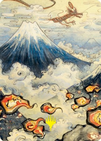 Mountain Art Card (Gold-Stamped Signature) [Kamigawa: Neon Dynasty Art Series] | Exor Games Truro