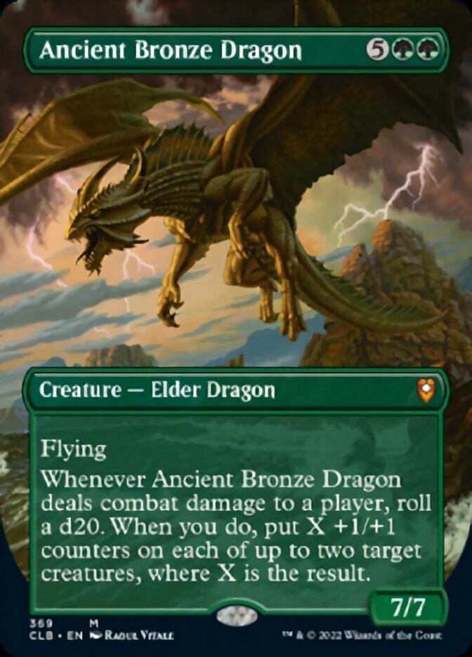 Ancient Bronze Dragon (Borderless Alternate Art) [Commander Legends: Battle for Baldur's Gate] | Exor Games Truro