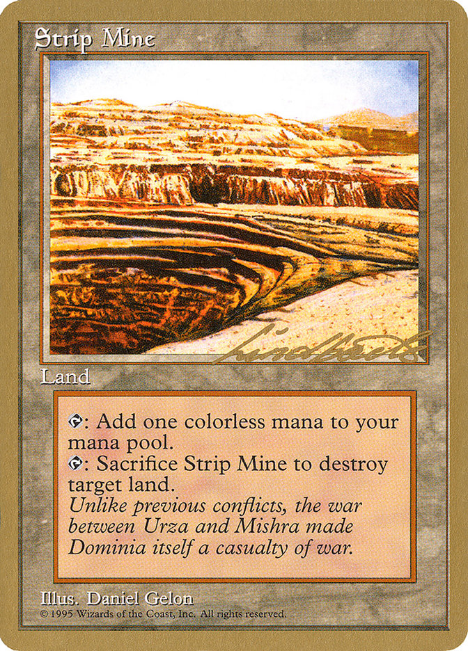 Strip Mine (Leon Lindback) [Pro Tour Collector Set] | Exor Games Truro