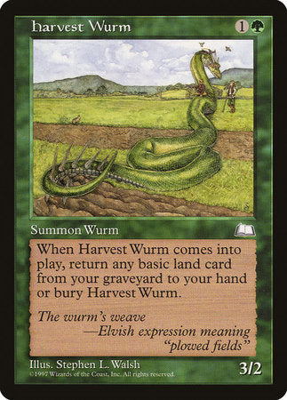 Harvest Wurm [Weatherlight] | Exor Games Truro