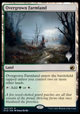 Overgrown Farmland (Promo Pack) [Innistrad: Midnight Hunt Promos] | Exor Games Truro