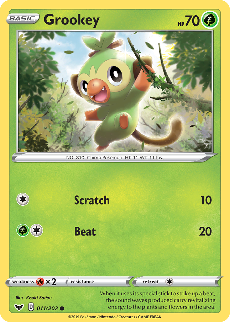 Grookey (011/202) [Sword & Shield: Base Set] | Exor Games Truro