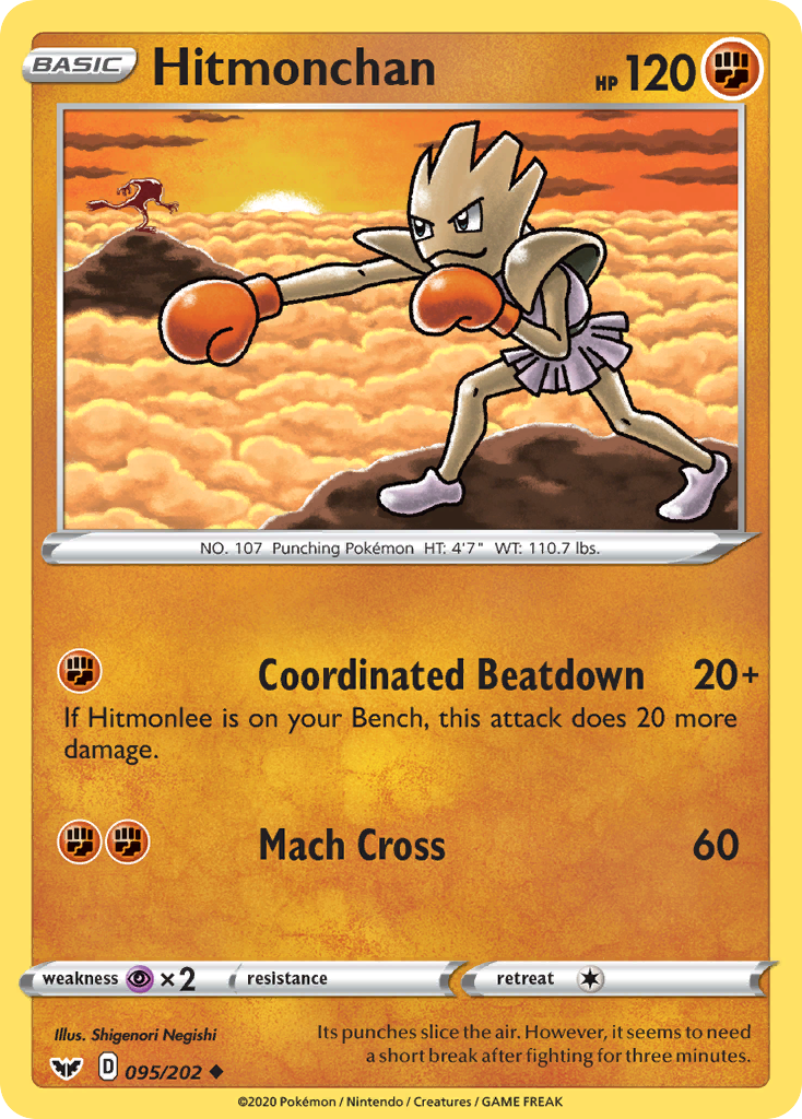 Hitmonchan (095/202) [Sword & Shield: Base Set] | Exor Games Truro